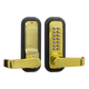 Single Combination Lever Lock with Passage - Bright Brass (2835BB) Single Combination Lever Lock with Passage - Bright Brass (2835BB)